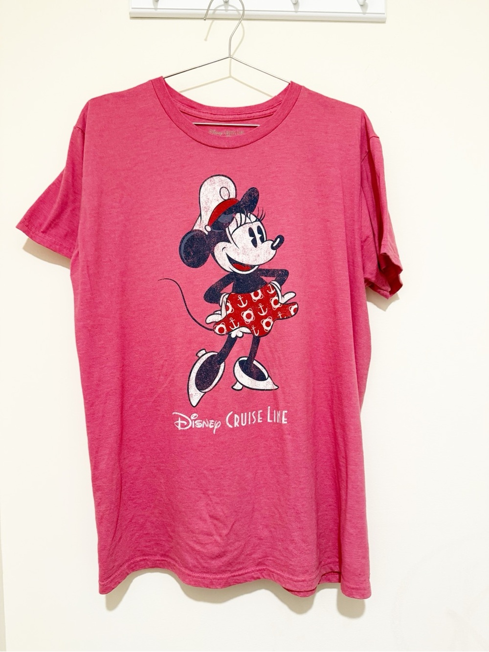 Disney Pink Minnie Mouse Cruise Line Graphic Tee
